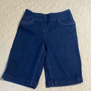 Westbound long denim shorts - like new, dark wash